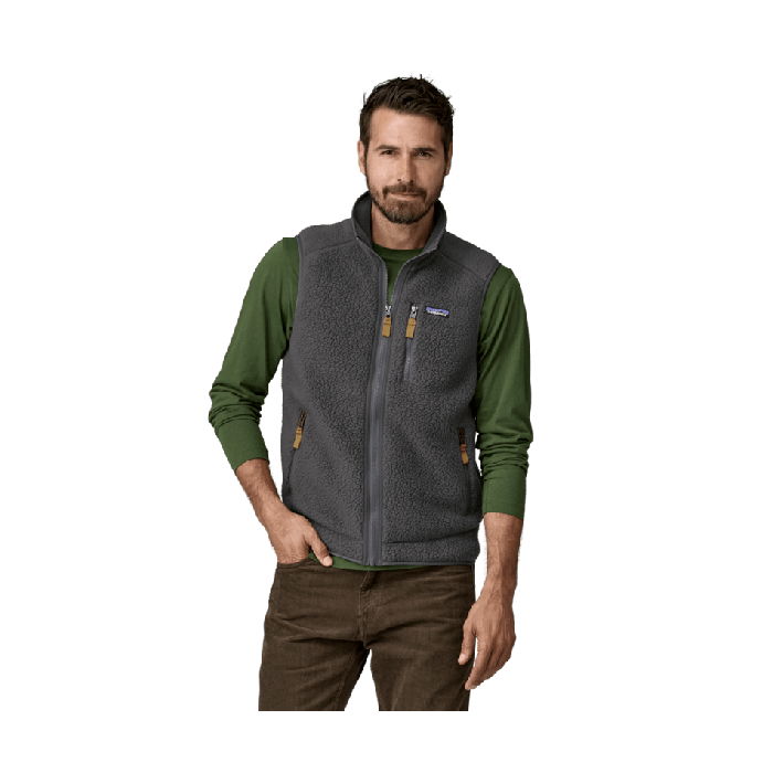 Moški brezrokavnik RETRO PILE (Forge Grey)