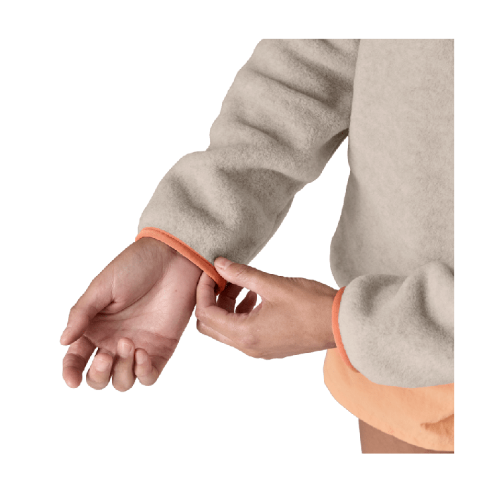 Ženski flis LW SYNCH SNAP (Oatmeal Heather w/Heirloom Peach)