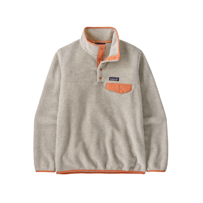 Ženski flis LW SYNCH SNAP (Oatmeal Heather w/Heirloom Peach)