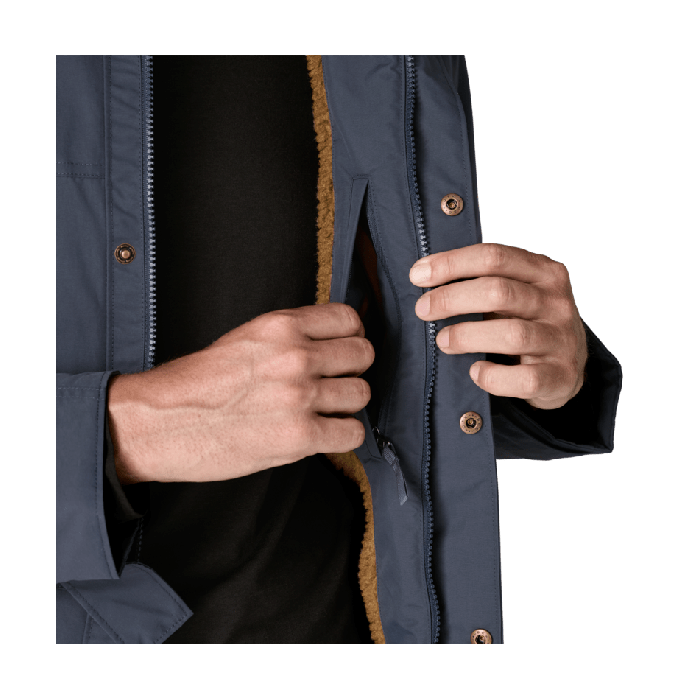 Moški podložen plašč ISTHMUS PARKA (Smolder Blue)