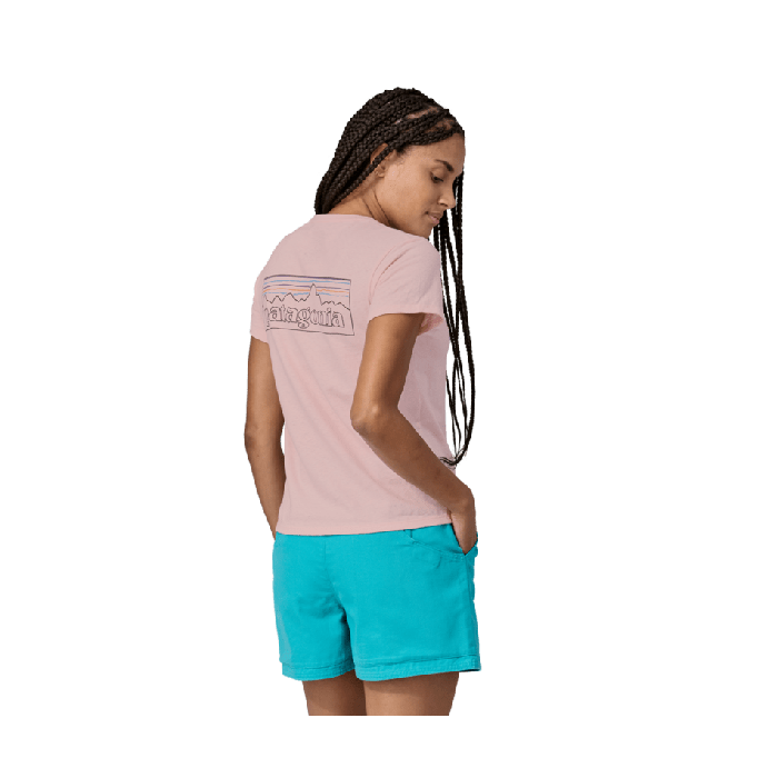 Ženska majica s kratkimi rokavi P-6 LOGO RESPONSIBILI-TEE (P-6 Outline: Whisker Pink)