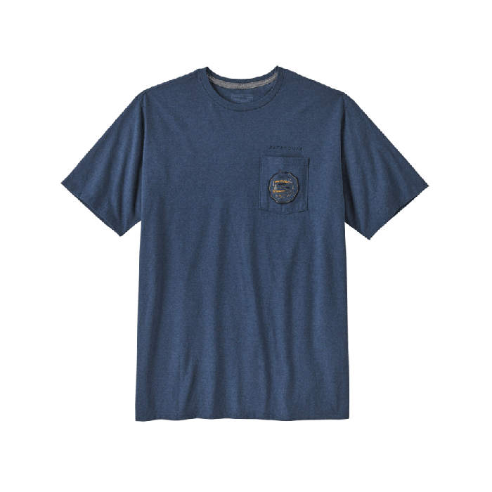 Moška majica s kratkimi rokavi COMMONTRAIL POCKET RESPONSIBILI-TEE (Utility Blue)