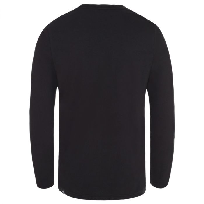 Moška majica z dolgimi rokavi FINE (TNF BLACK)
