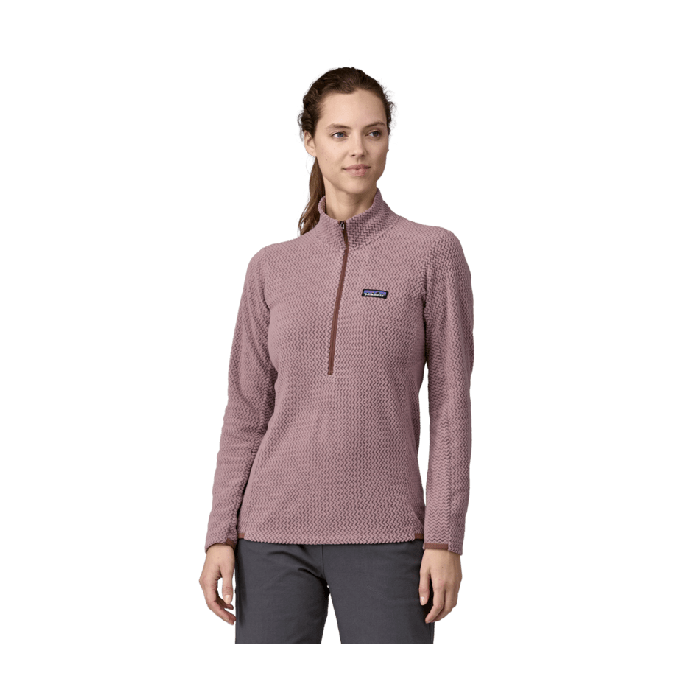 Ženski flis R1 AIR ZIP NECK (Stormy Mauve)