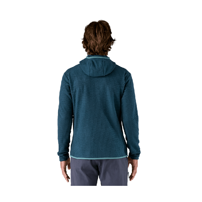 Moški flis s kapuco R1 AIR (Tidal Teal)