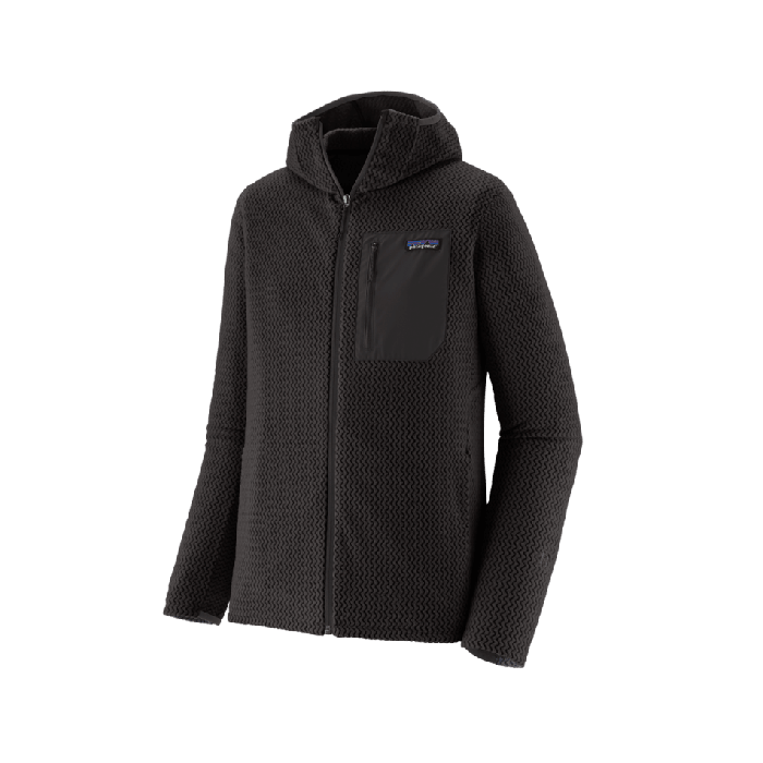 Moški flis s kapuco R1 AIR (Black)