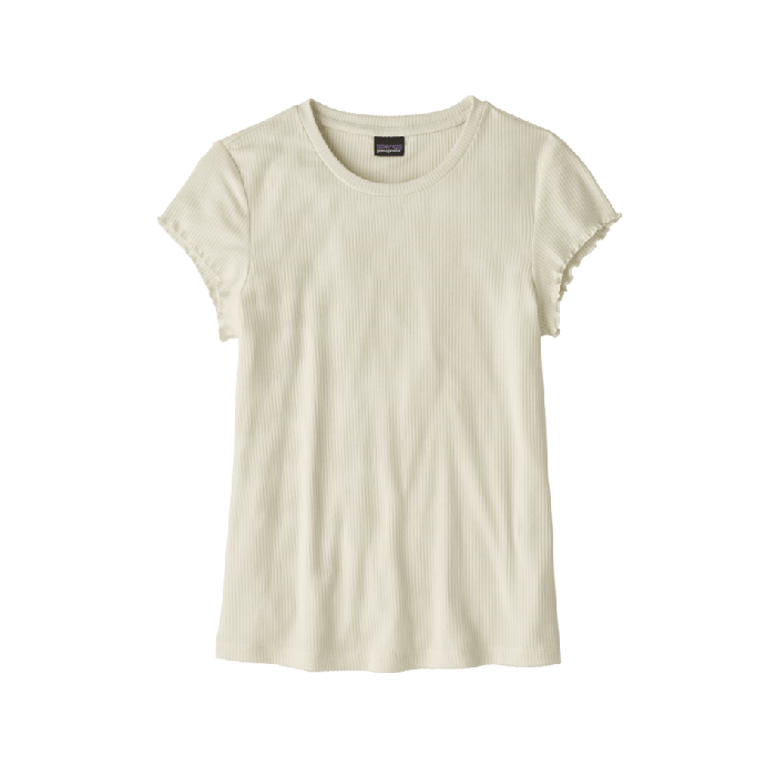 Ženska majica s kratkimi rokavi RIB KNIT (Birch White)