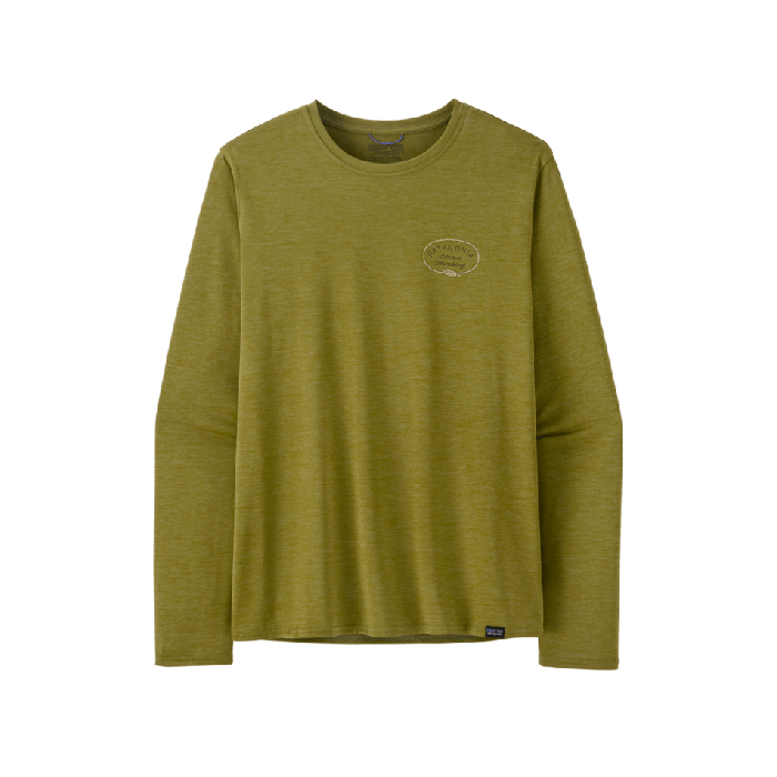 Moška aktivna dolga majica CAPILENE COOL DAILY (Clean Climb Roots: Graze Green X-Dye)