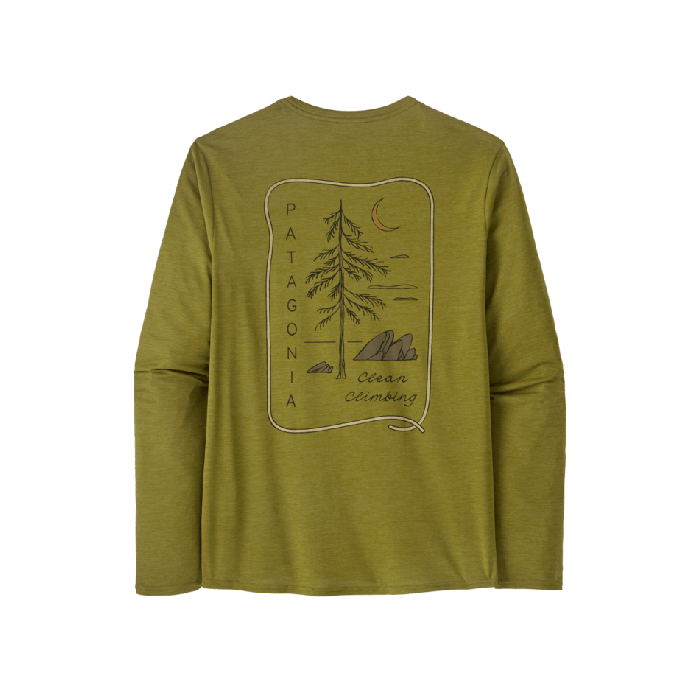 Moška aktivna dolga majica CAPILENE COOL DAILY (Clean Climb Roots: Graze Green X-Dye)