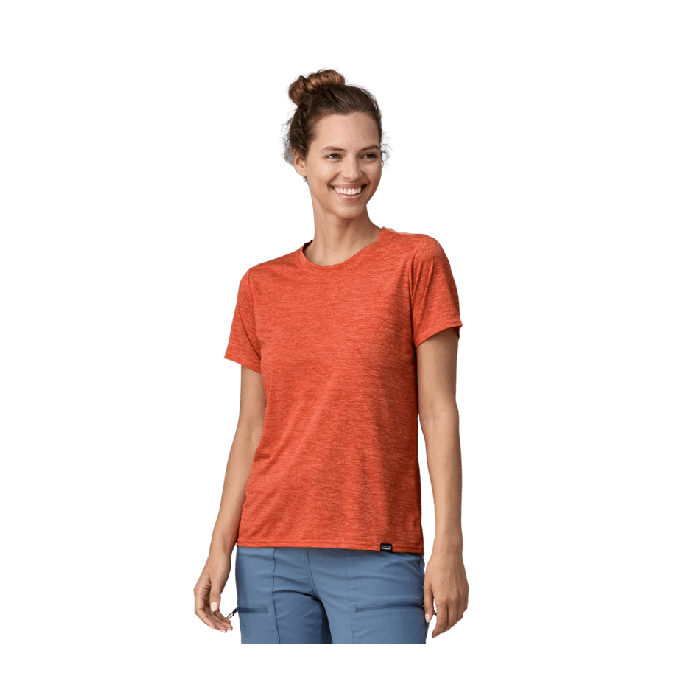 Ženska aktivna kratka majica CAPILENE COOL DAILY (Pimento Red - Coho Coral X-Dye)