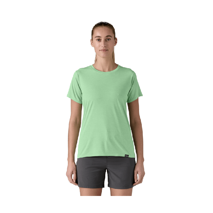 Ženska aktivna kratka majica CAPILENE COOL DAILY (Rinsed Green - Dark Rinsed Green X-Dye)