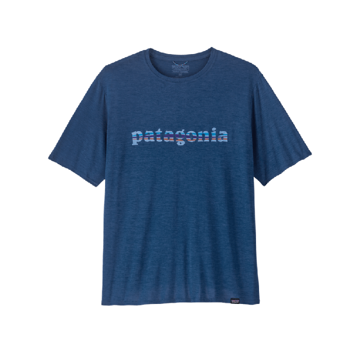 Moška aktivna kratka majica CAPILENE COOL DAILY ('73 Text Logo: Clement Blue X-Dye)