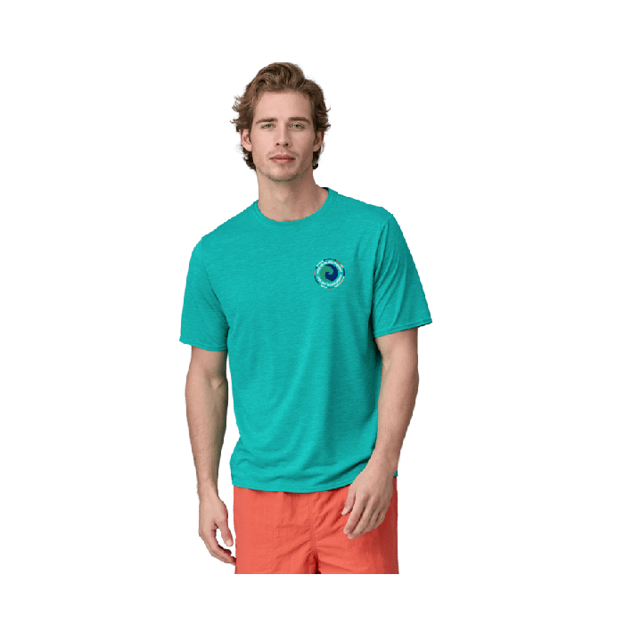 Moška aktivna kratka majica CAPILENE COOL DAILY (Unity Fitz: Subtidal Blue X-Dye)