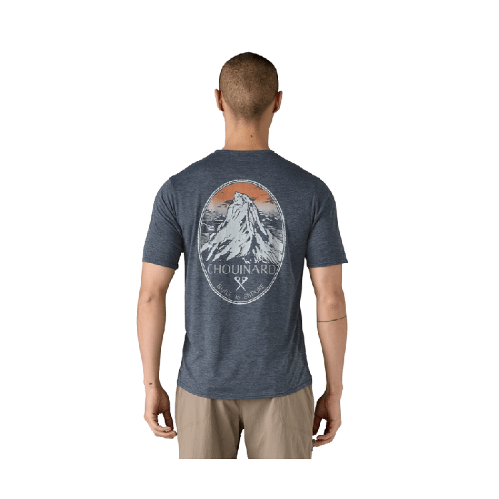Moška aktivna kratka majica CAPILENE COOL DAILY (Chouinard Crest: Smolder Blue X-Dye)