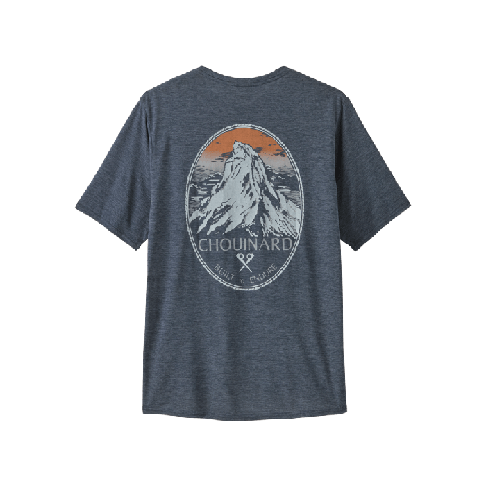 Moška aktivna kratka majica CAPILENE COOL DAILY (Chouinard Crest: Smolder Blue X-Dye)