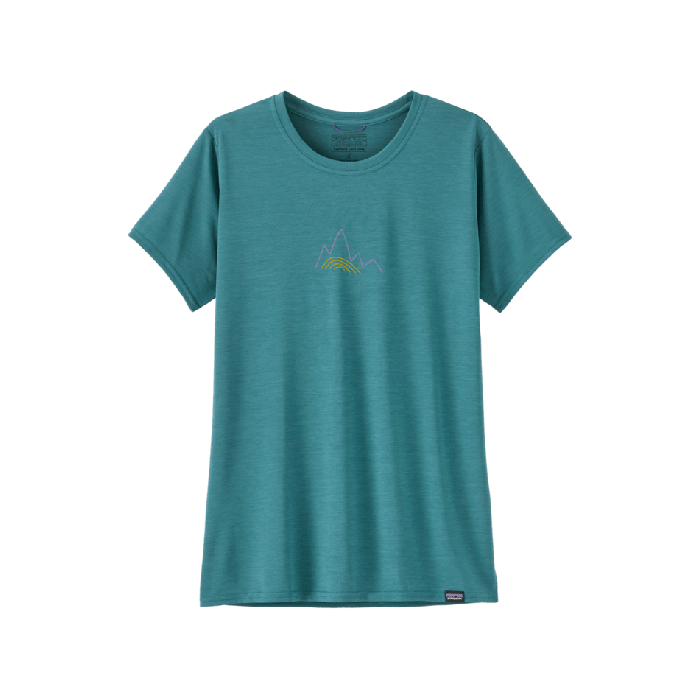 Ženska aktivna kratka majica CAPILENE COOL DAILY (Berm Logo: Wetland Blue X-Dye)
