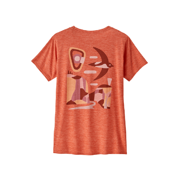 Ženska aktivna kratka majica CAPILENE COOL DAILY (Granite Swift: Pimento Red X-Dye)