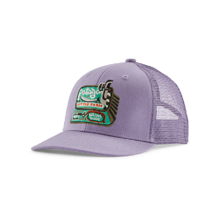 Otroška kapa s šiltom Trucker (Little Fish: Concrete Purple)