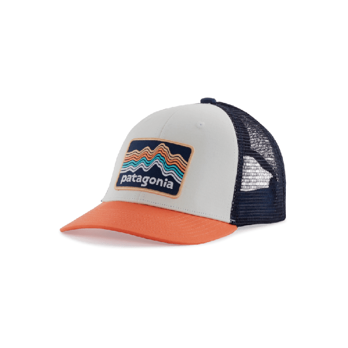 Otroška kapa s šiltom Trucker (Ridge Rise Stripe: Coho Coral)