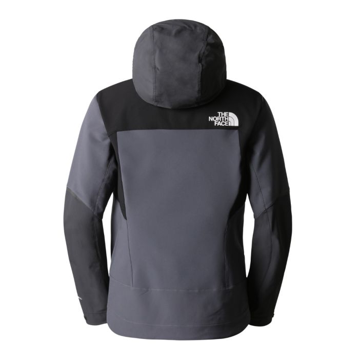 Ženska softshell jakna s kapuco DAWN TURN HYBRID (VNDGY/ASGY/TNFB)