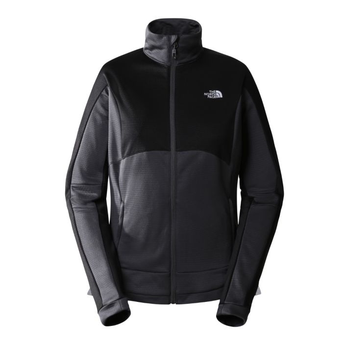 Ženski flis ATHLETIC OUTDOOR CIRCULAR MIDLAYER (ASPHLTGR/TNFBLK)