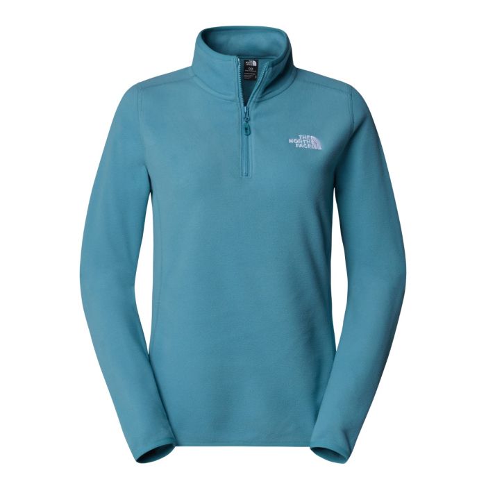 Ženski flis 100 GLACIER 1/4 ZIP (ALGAE BLUE)
