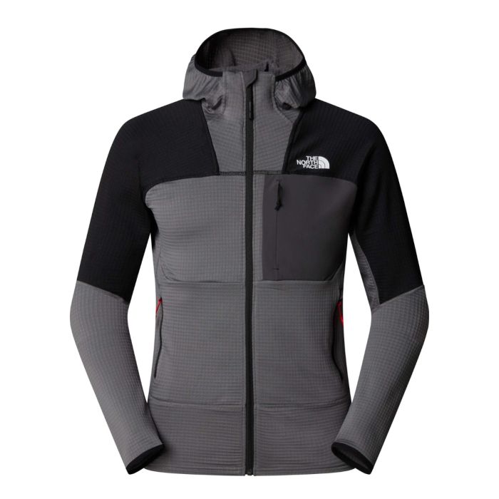 Moški flis s kapuco STORMGAP POWERGRID (SMOKED PEARL/TNF BLK)