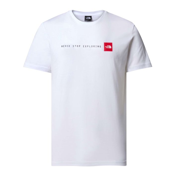 Moška majica s kratkimi rokavi NEVER STOP EXPLORING (TNF WHITE)