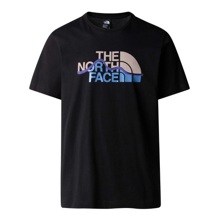 Moška majica s kratkimi rokavi MOUNTAIN LINE (TNF BLACK)
