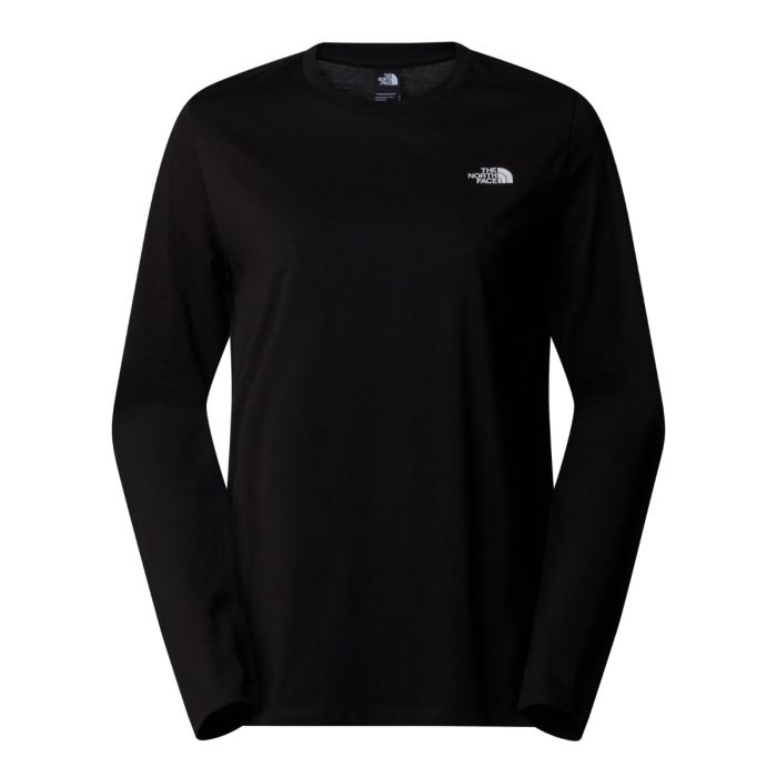 Ženska majica z dolgimi rokavi SIMPLE DOME (TNF BLACK)