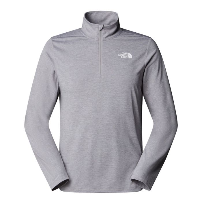 Moška aktivna dolga majica 24/7 1/4 ZIP (Pale Grey Heather)