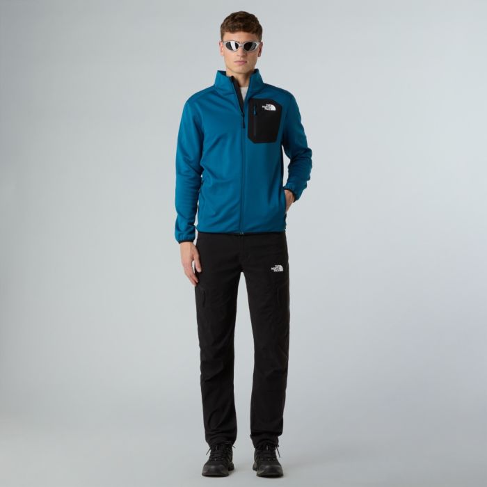 Moški flis CREST (Mineral Ink/TNF Black)