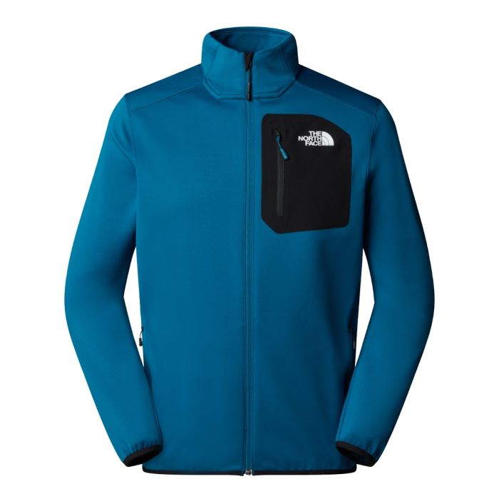 Moški flis CREST (Mineral Ink/TNF Black)