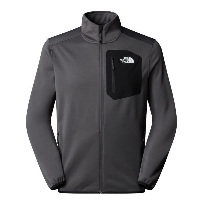 Moški flis CREST (ANTHRACITE GREY/TNF BLACK)