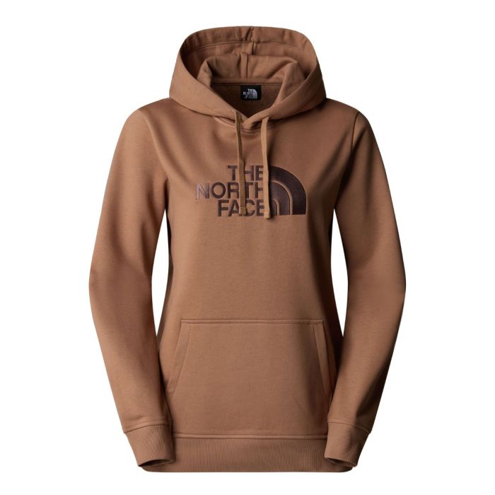 Ženski pulover s kapuco DREW PEAK (Latte-Smokey Brown)