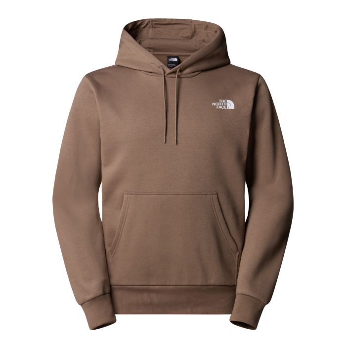 Moški pulover s kapuco SIMPLE DOME (MOCHA BROWN)
