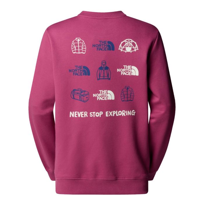 Ženski pulover OUTDOOR GRAPHIC (Cyber Berry)