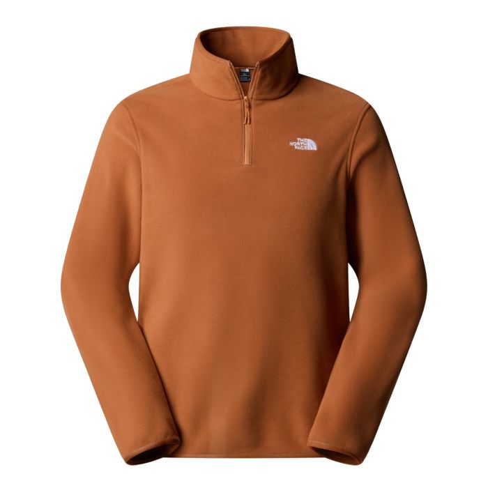 Moški flis 100 GLACIER 1/4 ZIP (BURNT UMBER)
