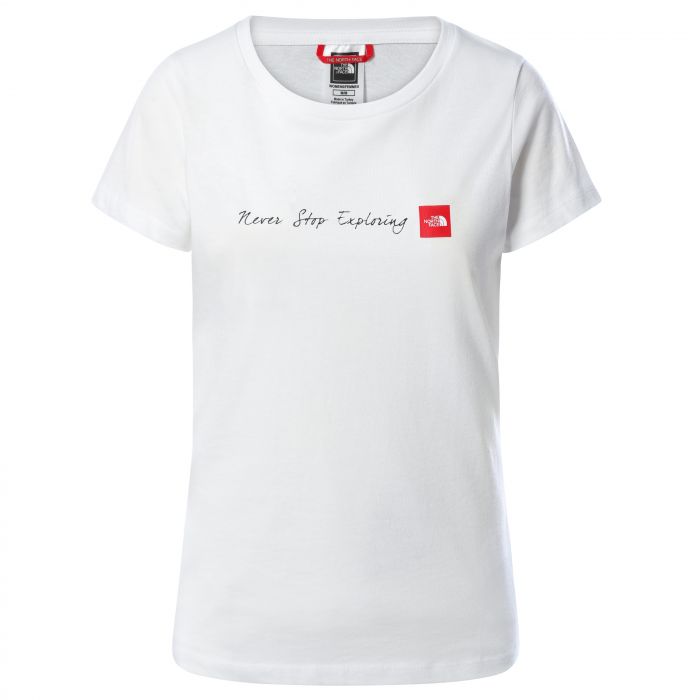 Ženska kratka majica NSE (tnf white/tnf red)