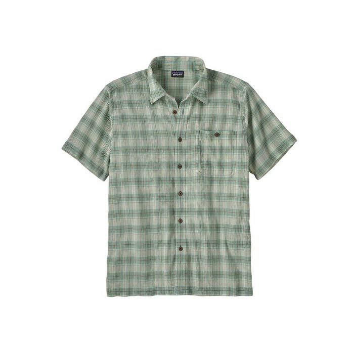 Moška srajca s kratkimi rokavi A/C (Breezy Plaid: Early Teal)