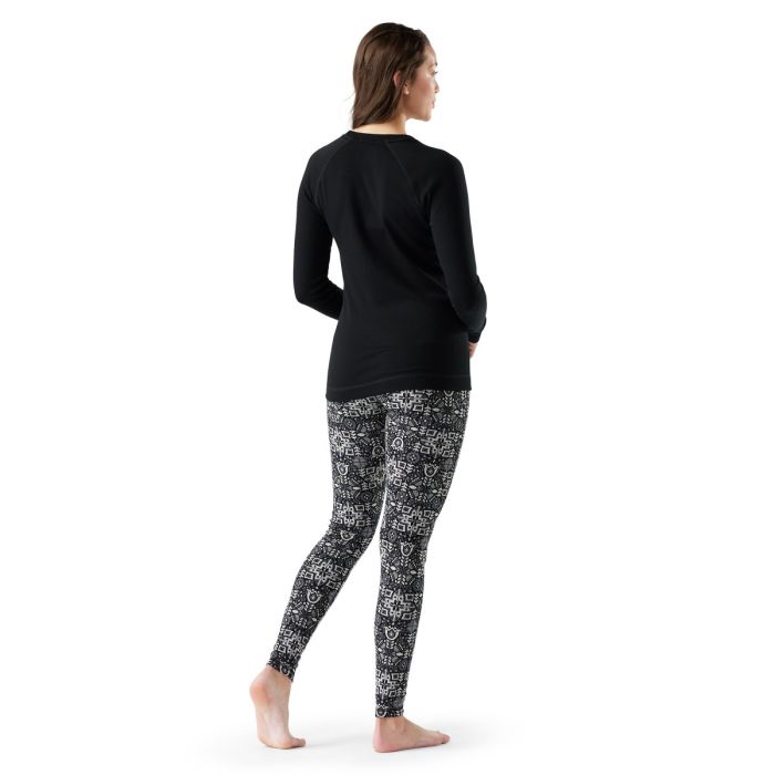 Žensko perilo THERMAL MERINO HLAČE (BLACK DECO FLORAL)