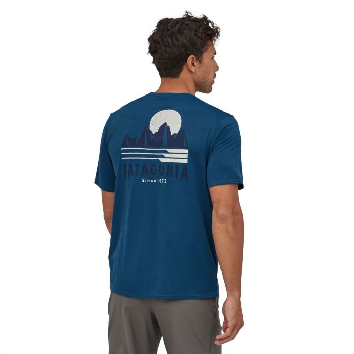 Moška aktivna kratka majica CAPILENE COOL DAILY (Tube View/Crater Blue X-Dye)
