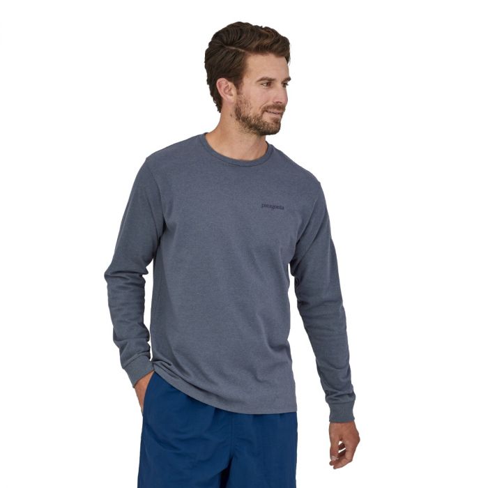 Moška majica s dolgimi rokavi Line Logo Ridge Responsibili-Tee (Plume Grey)