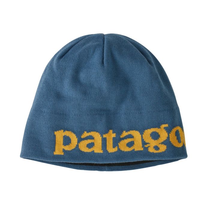 Kapa Beanie Hat (Logo Belwe Knit: Wavy Blue)