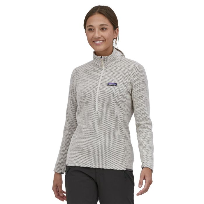 Ženski flis R1 AIR ZIP NECK (Wool White)