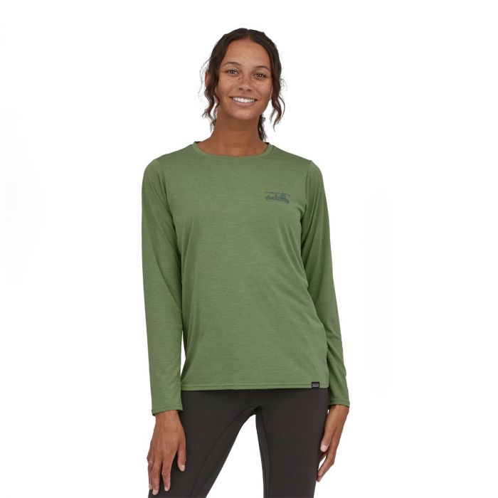 Ženska aktivna dolga majica CAPILENE COOL DAILY ('73 Skyline/Sedge Green X-Dye)