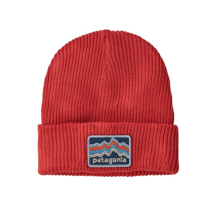 Otroška kapa Logo Beanie (Ridge Rise Stripe: Sumac Red)