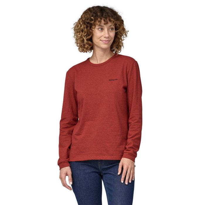 Ženska majica z dolgimi rokavi P-6 LOGO RESPONSIBILI-TEE (Burl Red)