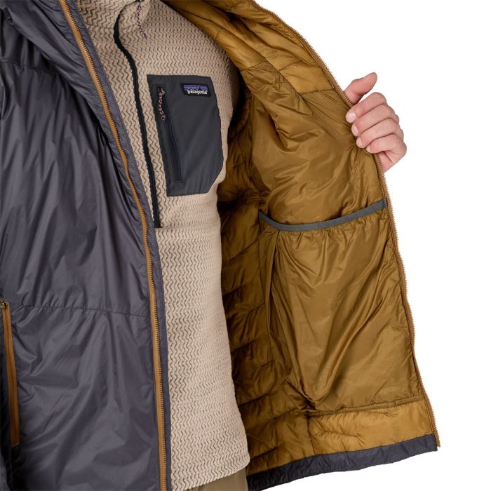 Moška podložena jakna s kapuco DAS LIGHT (Smolder Blue)