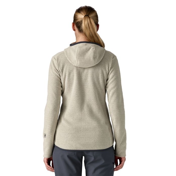 Ženski flis s kapuco R1 AIR (Wool White)